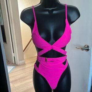 NEW never worn Hot Pink Strappy Swimsuit
